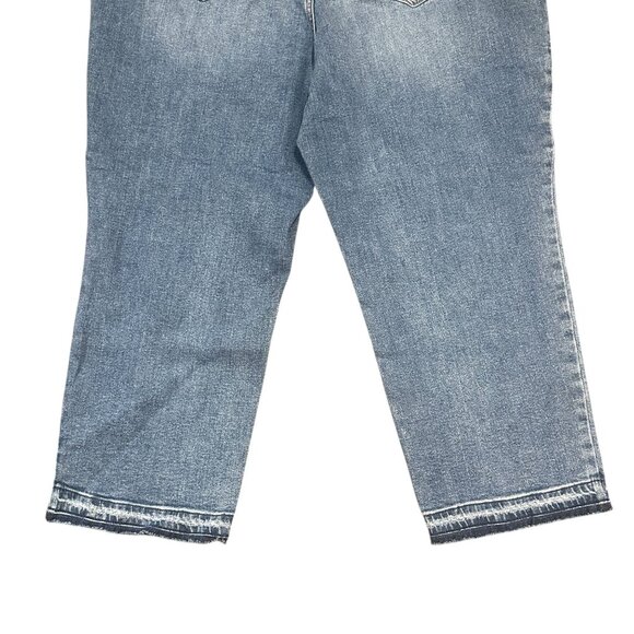 Wonderly  Womens 16R Curvy Vintage Straight Cropped Jeans High Rise Denim Slim - Picture 8 of 16